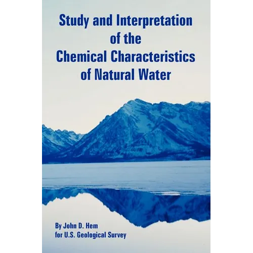 Study and Interpretation of the Chemical Characteristics of Natural Water