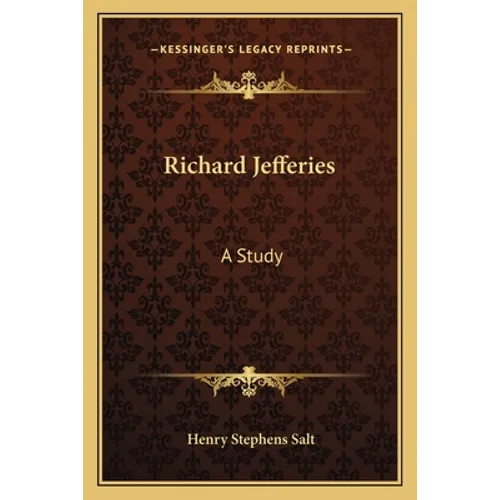 Richard Jefferies: A Study