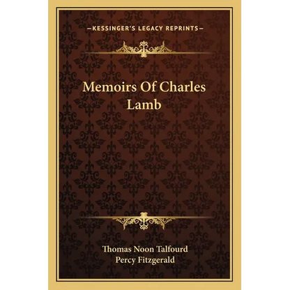 Memoirs Of Charles Lamb - Paperback