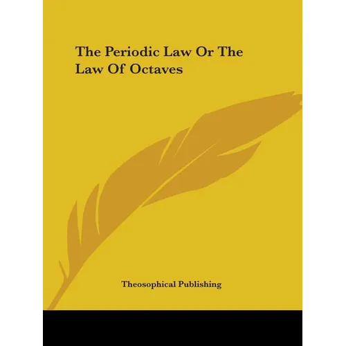 The Periodic Law Or The Law Of Octaves