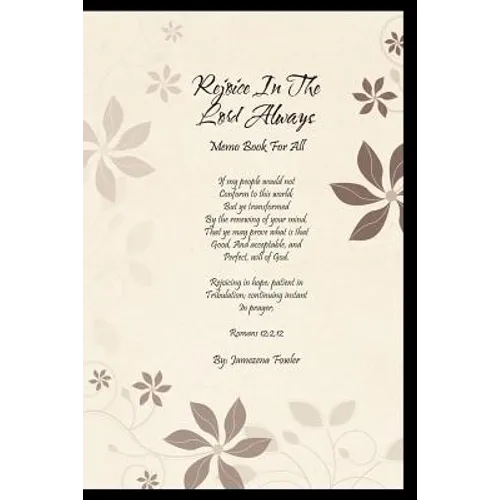 Rejoice in the Lord Always: Memo Book for All