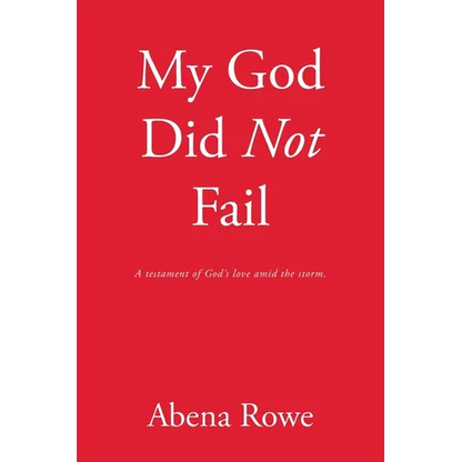 My God Did Not Fail: A testament of God's love amid the storm.