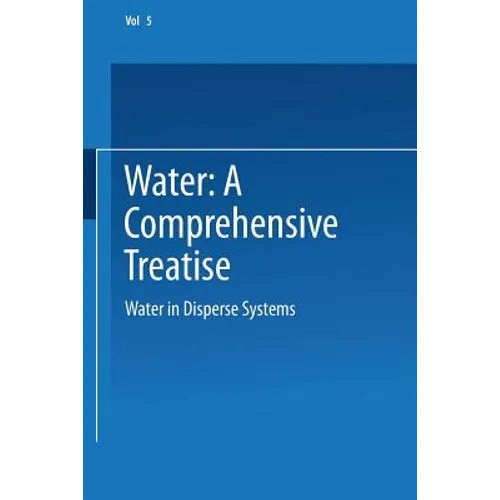 Water in Disperse Systems