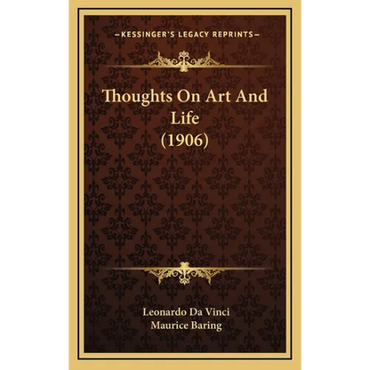 Thoughts On Art And Life (1906)