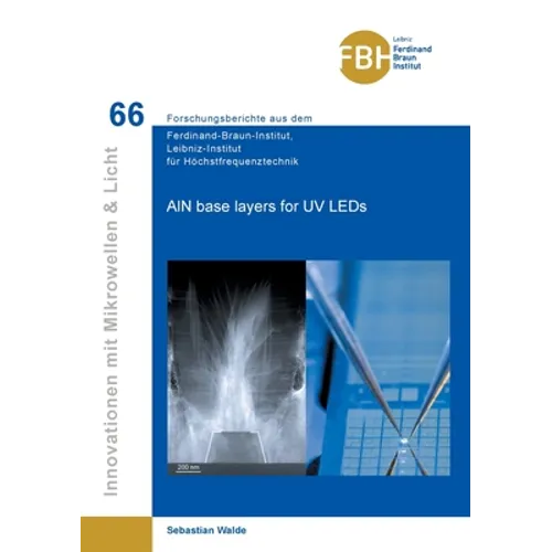 AlN base layers for UV LEDs
