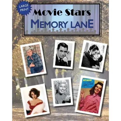 Movie Stars Memory Lane: large print book for dementia patients